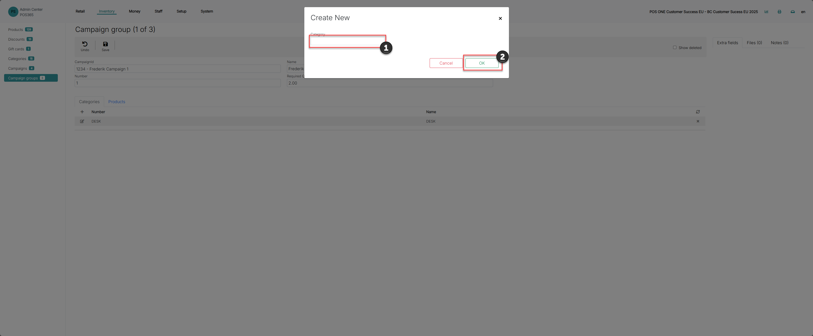 How to - Create a campaign – POSONE365